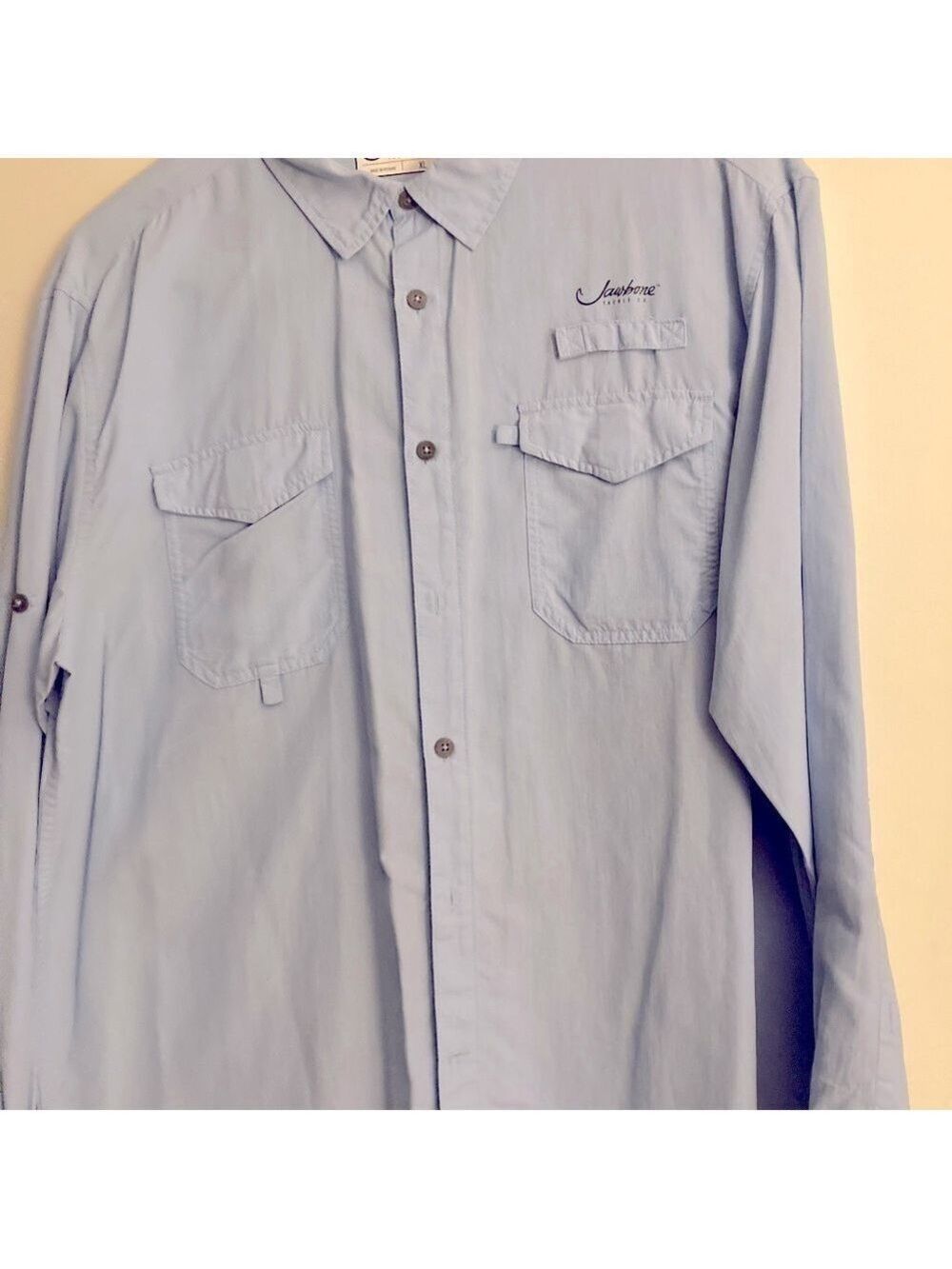 Men’s Casual Shirt, XL, Jawbone Tackle Co. blue
